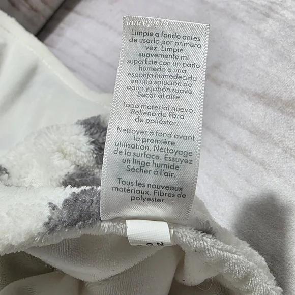 Carters Cow Calf Plush Lovey Mini Security Blanket Gray White 2024 - Picture 8 of 10